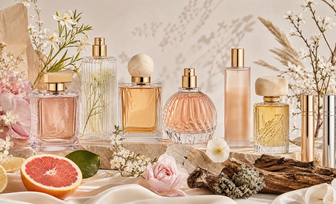 Coleccion de perfumes, body mist y atomizadores para layering
