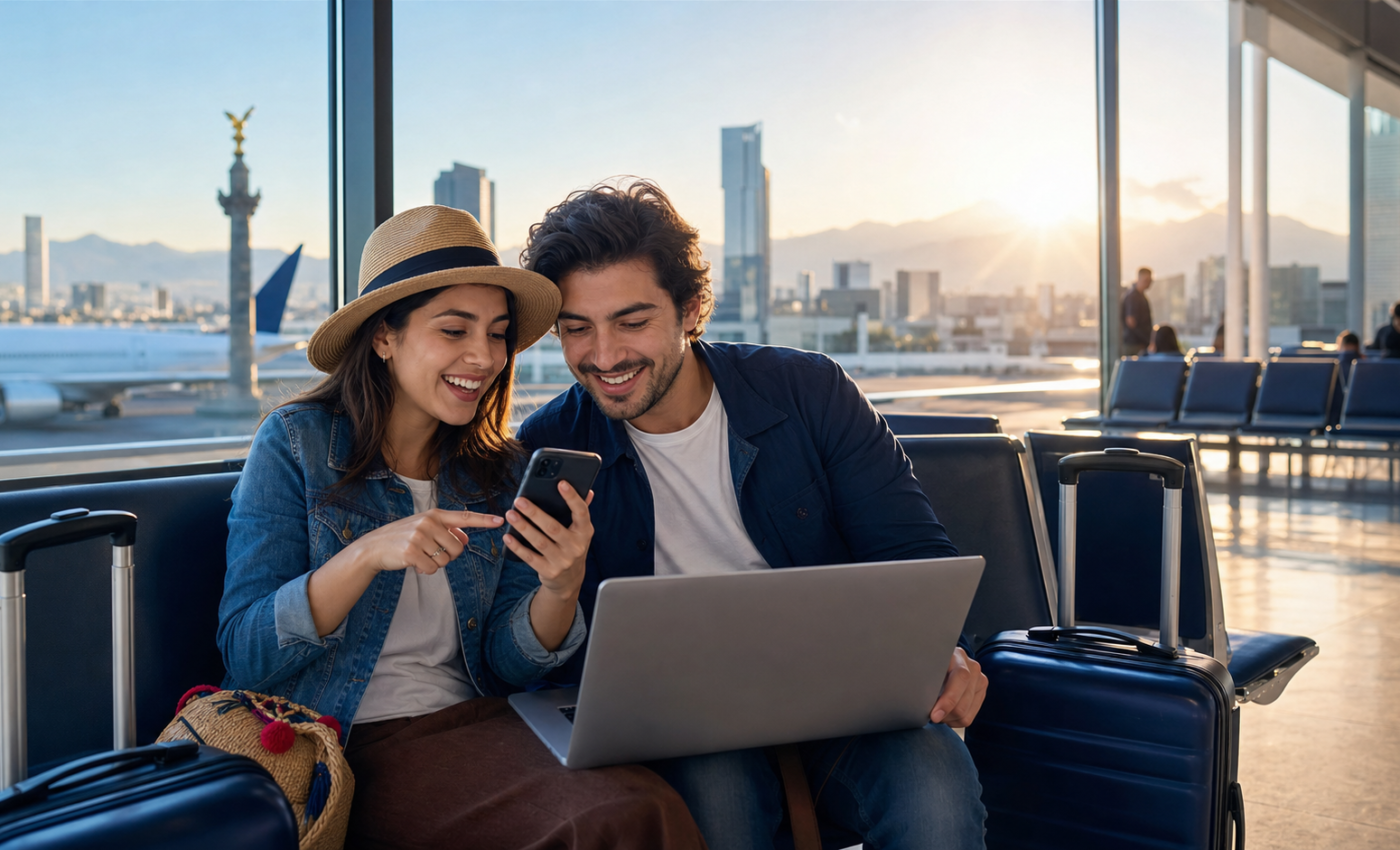 Viajeros mexicanos organizan una escapada de último minuto con herramientas digitales